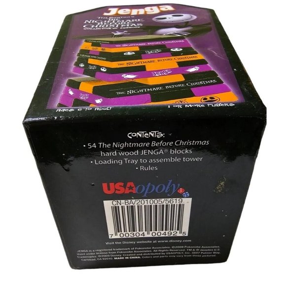 The Nightmare Before Christmas Jenga Collectors Edition Complete 2009 Tim Burton - Picture 5 of 7